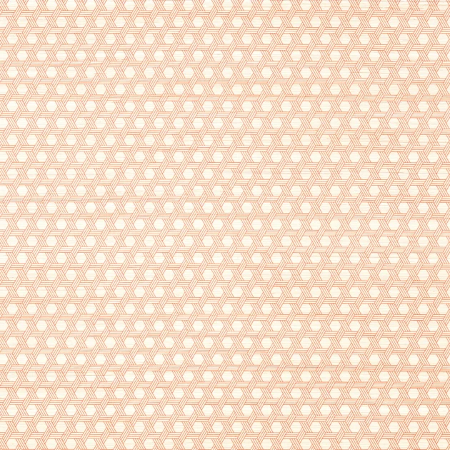 Thibaut T12812 Modern Resource 3 Pergola Orange - tapeta w geometryczny wzór z włókien abaki