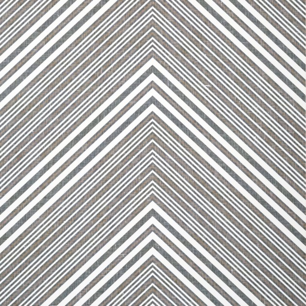 Thibaut T12835 Modern Resource 3 Elevation Black and White - tapeta w jodełkę z lnianej siatki