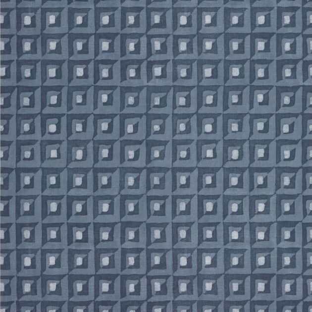 Thibaut T12851 Modern Resource 3 Square Dance Navy - tapeta w architektoniczny wzór 3D