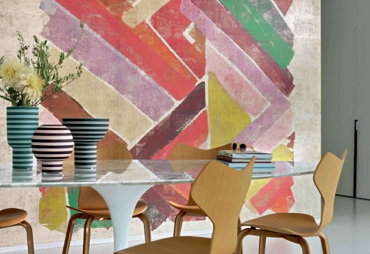 Elitis RM 256 01 Domino Allégorie - mural w kolorowe paski
