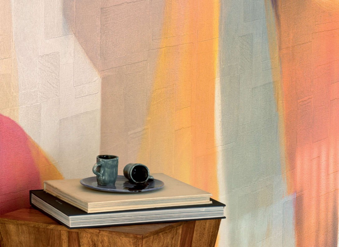 Elitis VP 1025 01 Aspirations fusionnelles - mural w abstrakcyjny wzór olejny