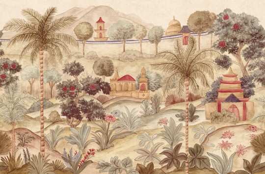 Eijffinger 350681 Amber - mural w orientalny krajobraz