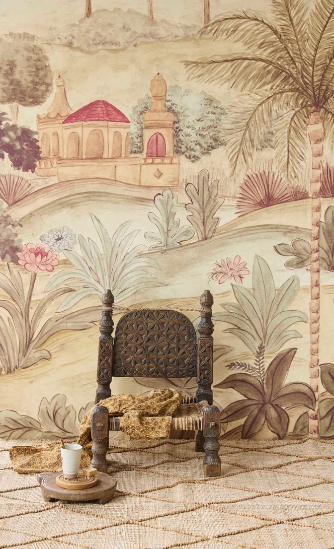 Eijffinger 350681 Amber - mural w orientalny krajobraz