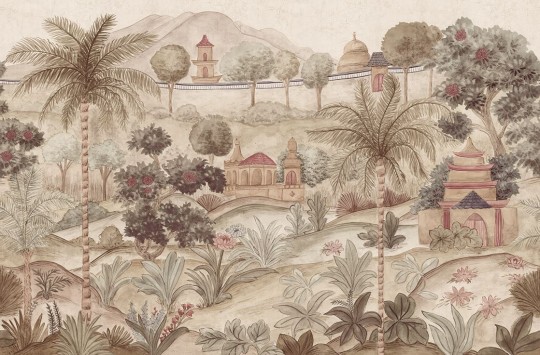 Eijffinger 350682 Amber - mural w orientalny krajobraz