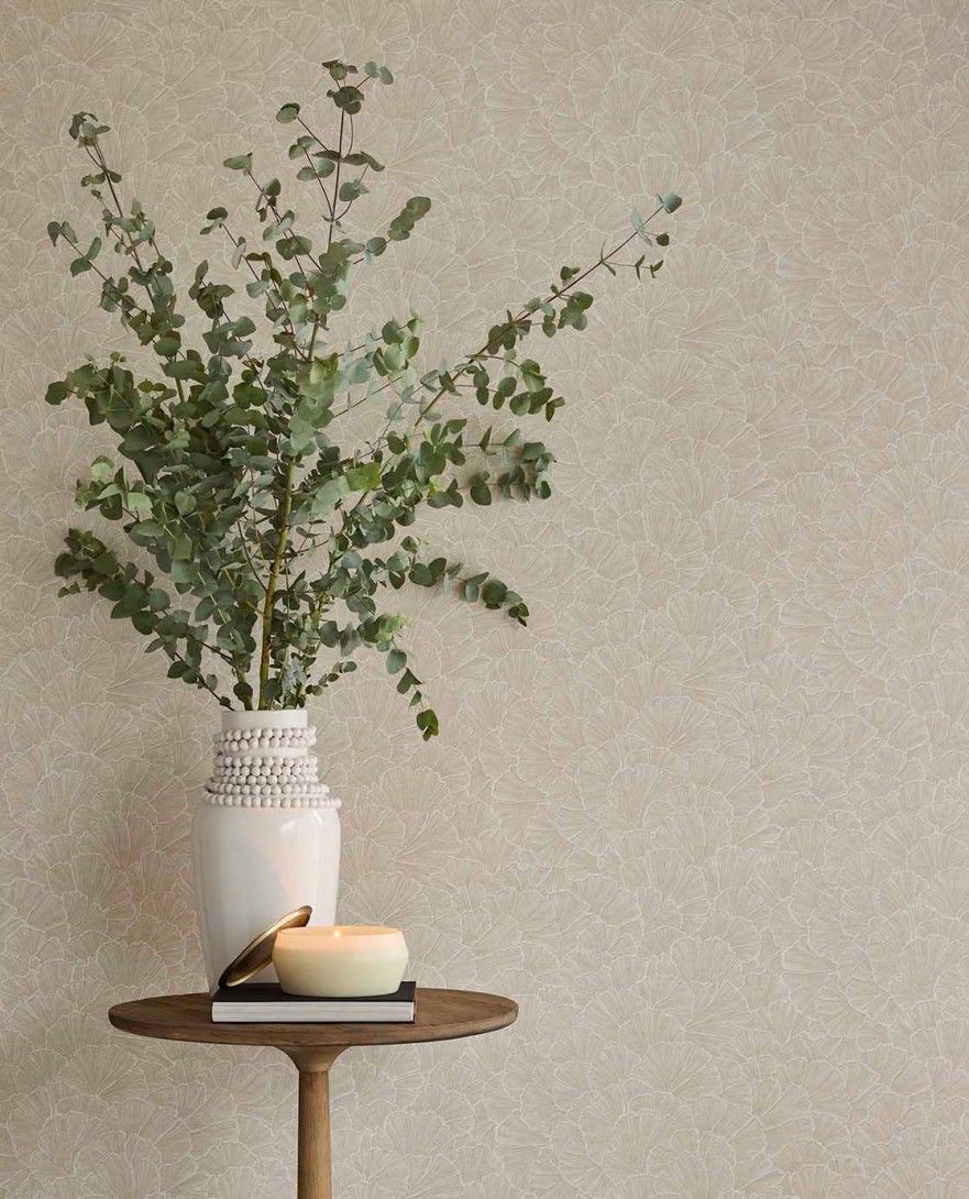 Eijffinger 350521 Rivièra Maison - tapeta w liście ginkgo