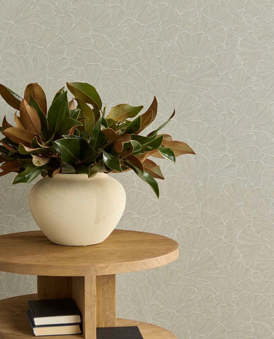 Eijffinger 350523 Rivièra Maison - tapeta w liście ginkgo