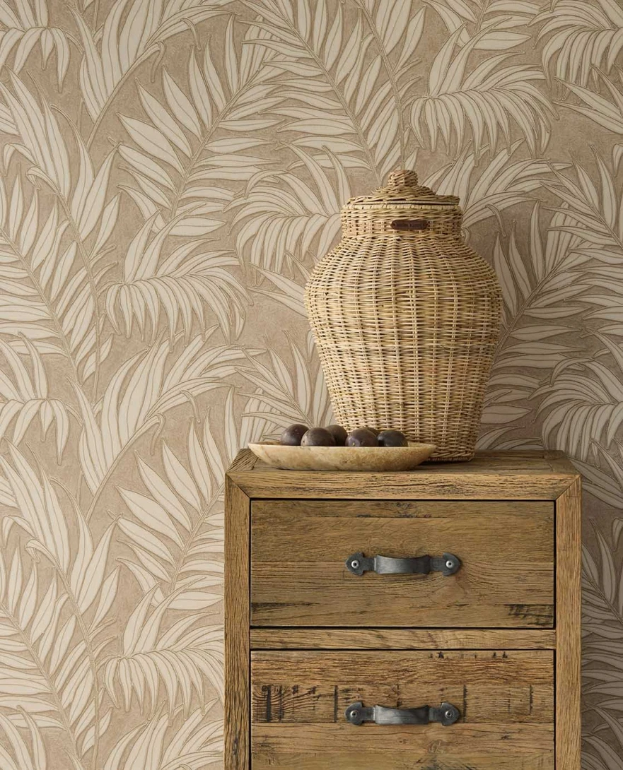 Eijffinger 350553 Rivièra Maison - tapeta w liście palmowe