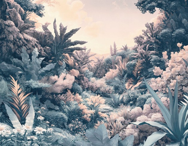 London Art 25003 2 Exclusive Wallpaper 25 Silent Fronds - mural w las tropikalny