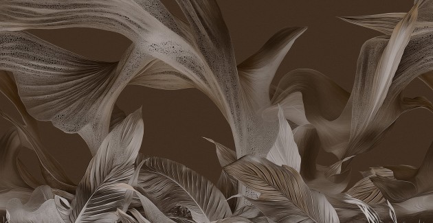 London Art 25009 1 Exclusive Wallpaper 25 Sandstone Dreams - mural w abstrakcyjny wzór roślinny