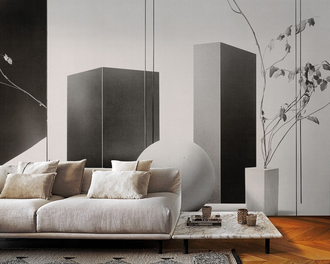 London Art 25010 2 Exclusive Wallpaper 25 Form & Flora - mural w motyw architektoniczny