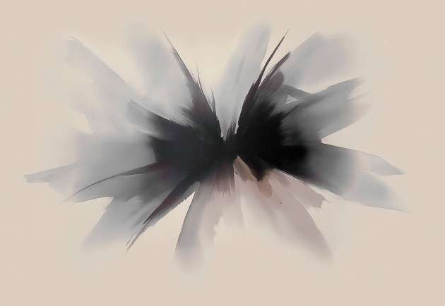 London Art 25011 3 Exclusive Wallpaper 25 Resonance - mural w abstrakcyjny kwiat