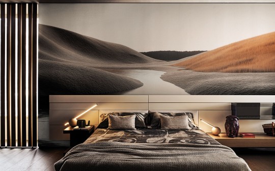 London Art 25012 3 Exclusive Wallpaper 25 Golden Hour - mural w realistyczny krajobraz naturalny