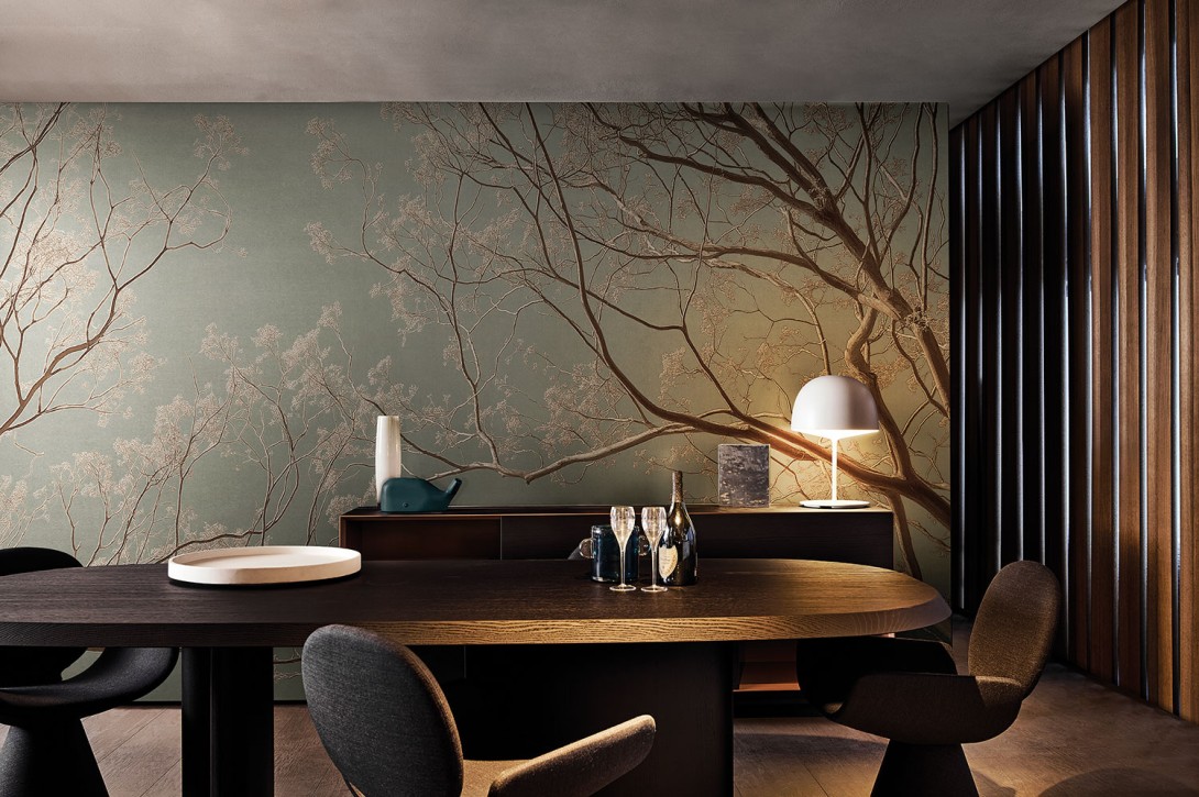 London Art 25013 1 Exclusive Wallpaper 25 Patina Bloom - mural w drzewa