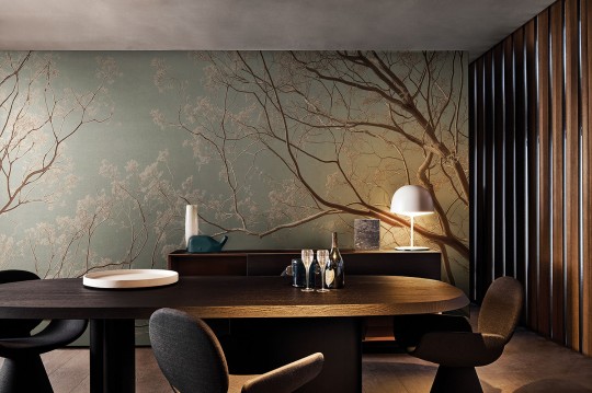 London Art 25013 1 Exclusive Wallpaper 25 Patina Bloom - mural w drzewa