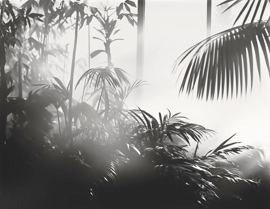 London Art 25016 3 Exclusive Wallpaper 25 Linear Palms - mural w liście palm