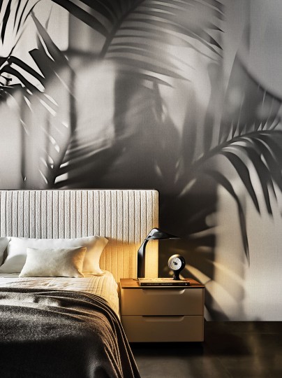 London Art 25016 3 Exclusive Wallpaper 25 Linear Palms - mural w liście palm