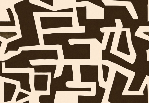 London Art 25021 4 Exclusive Wallpaper 25 Jean Michel #1 - mural w abstrakcyjny wzór