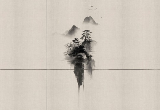 London Art 25030 1 Exclusive Wallpaper 25 Sumie #1 - mural w pejzaż lasu i gór