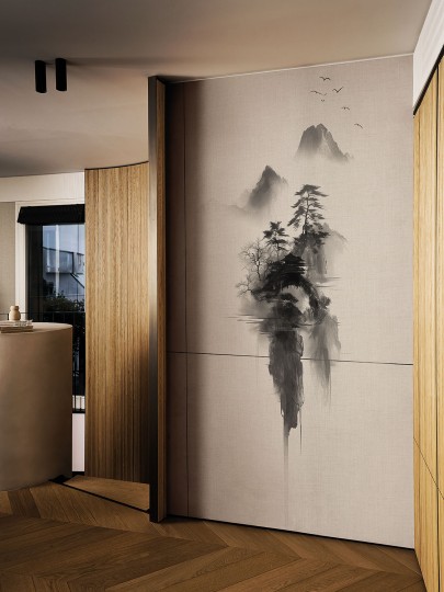 London Art 25030 1 Exclusive Wallpaper 25 Sumie #1 - mural w pejzaż lasu i gór