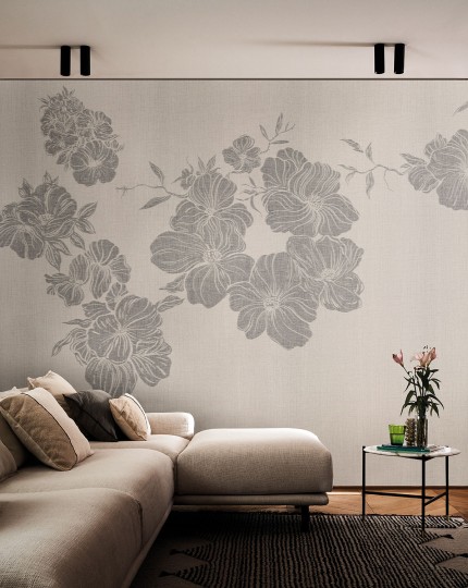 London Art 25035 1 Exclusive Wallpaper 25 Sumie #6 - mural w minimalistyczne kwiaty