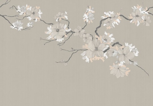 London Art 25039 1 Exclusive Wallpaper 25 My Romance - mural w kwiaty w stylu japońskim