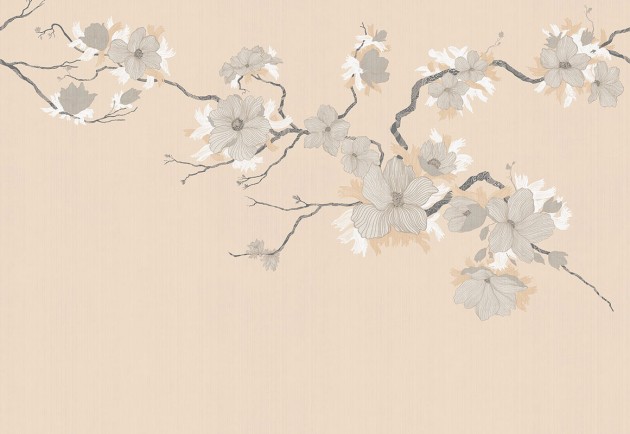 London Art 25039 3 Exclusive Wallpaper 25 My Romance - mural w kwiaty w stylu japońskim