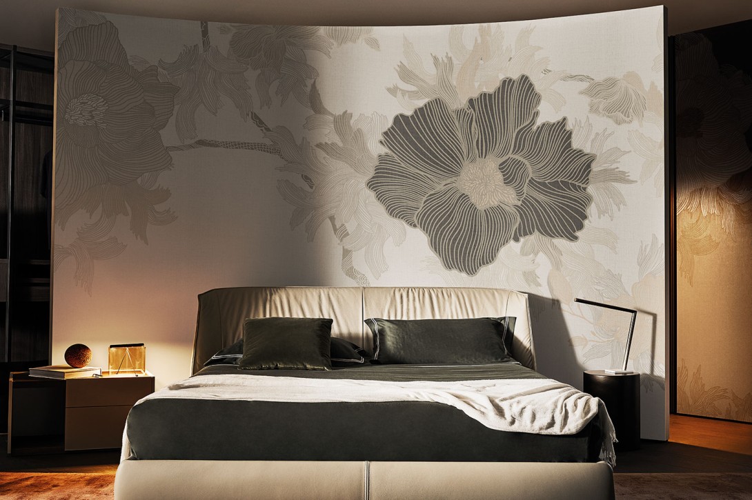 London Art 25040 2 Exclusive Wallpaper 25 Like Moonlight - mural w graficzne kwiaty