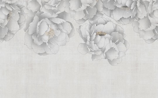 London Art 25041 1 Exclusive Wallpaper 25 Oriental Flowers - mural w duże kwiaty