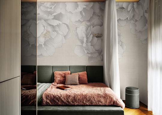 London Art 25041 1 Exclusive Wallpaper 25 Oriental Flowers - mural w duże kwiaty