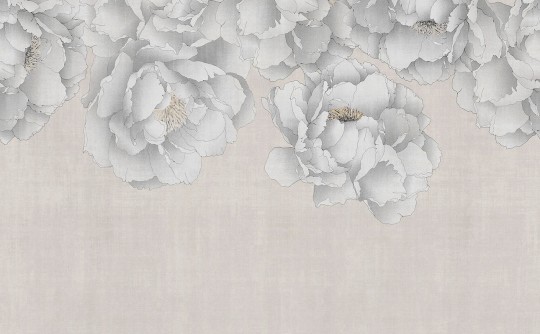 London Art 25041 2 Exclusive Wallpaper 25 Oriental Flowers - mural w duże kwiaty