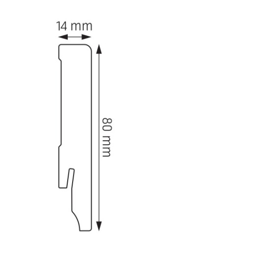 Listwa podłogowa Creativa LPCD-51-367 Greywick