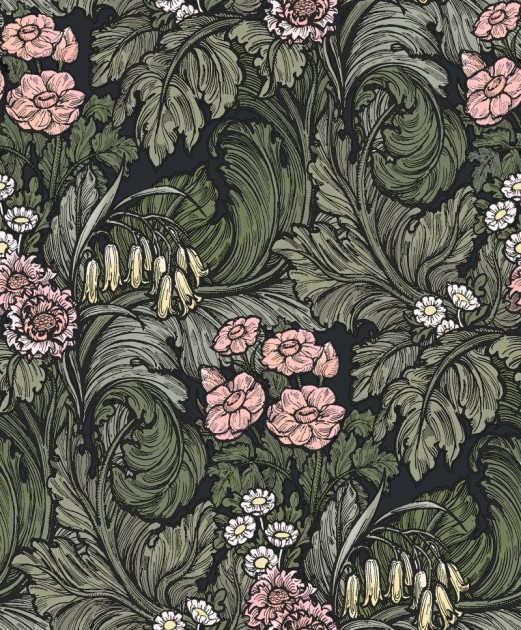 Decor Maison LB25138 Of The Wall - tapeta w kwiaty i liście