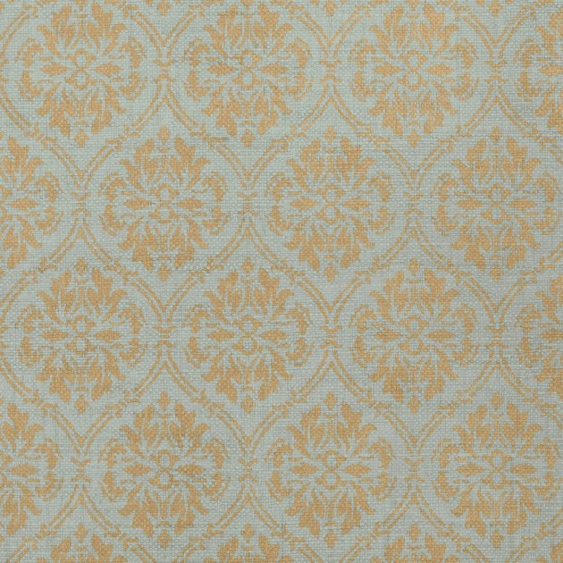 Thibaut T14121 Texture Resource 4 Bankun Damask Teal - tapeta w roślinne ornamenty