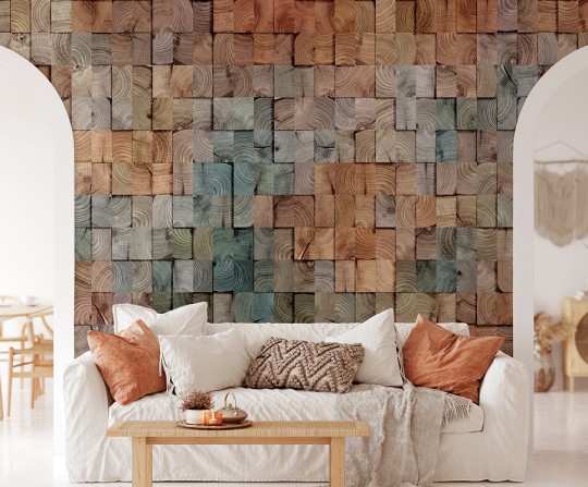 Zambaiti Parati Z57786 Architexture 2 - mural imitujący drewno