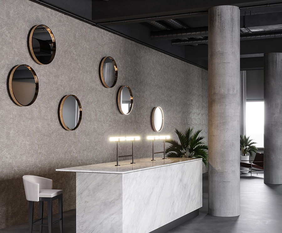 Zambaiti Parati Z42602 Eterea - tapeta imitująca kamienną fakturę