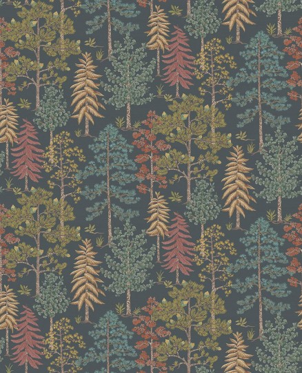 Osborne & Little W8030-01 Ananda Vana Pine/Olive – tapeta europejski las