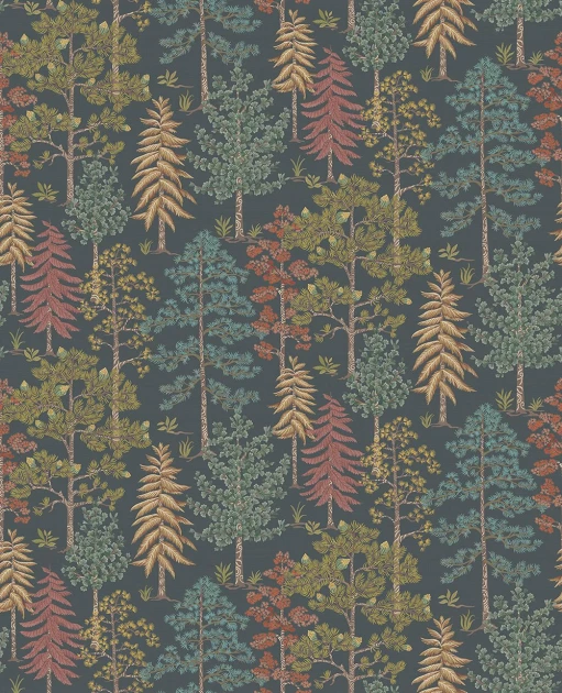 Osborne & Little W8030-01 Ananda Vana Pine/Olive – tapeta europejski las