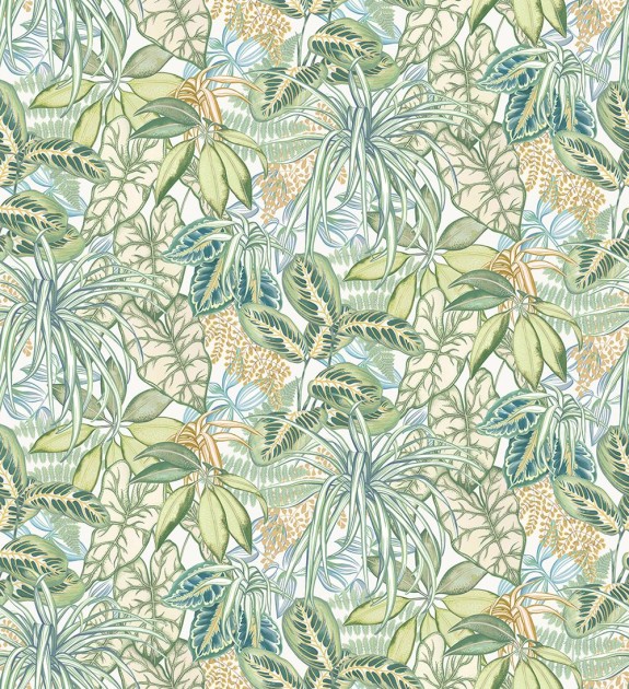 Osborne & Little W8032-02 Ananda Hothouse Leaf – tapeta liście egzotyczne