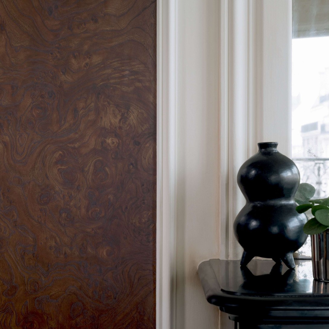 Elitis RM 428 70 Essences de bois Dryades – tapeta jak fornir z drzewa orzechowego