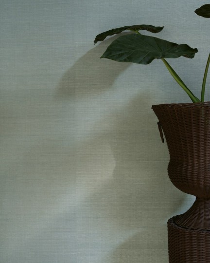 Manuel Canovas 03119-07 Papiers Peints Vol. 9 Lazare Ciel - tapeta z jedwabiu w prążki