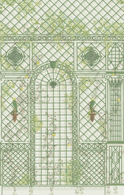 Manuel Canovas 03127-01 Papiers Peints Vol. 9 L'Orangerie Prairie - mural w oranżerię