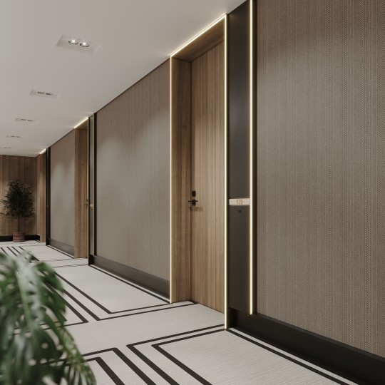 Vinylpex W31426.103.012 Lana - tapeta obiektowa w pasy z jodełką jasnobrązowa