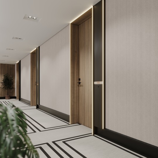 Vinylpex W31426.103.013 Lana - tapeta obiektowa w pasy z jodełką beżowa