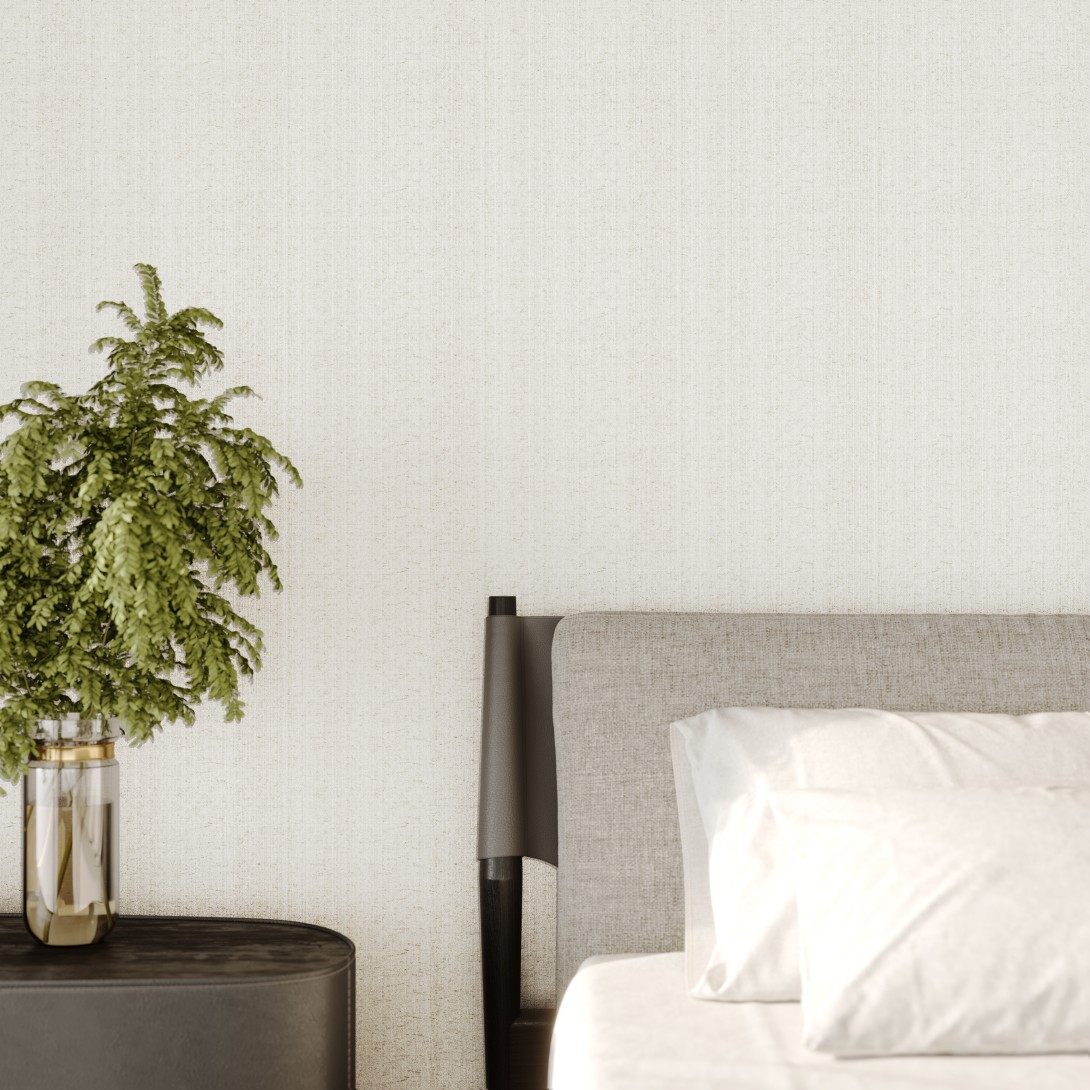 Vinylpex W47426.101.001 Tela - tapeta obiektowa w subtelną jodełkę perłowa