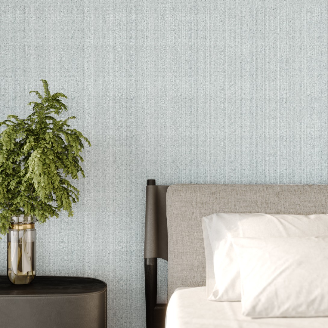 Vinylpex W47426.101.009 Tela - tapeta obiektowa w subtelną jodełkę błękitna