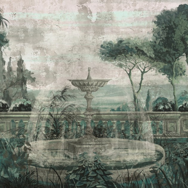 Zambaiti Parati Z77574 Savana - mural w ogród śródziemnomorski