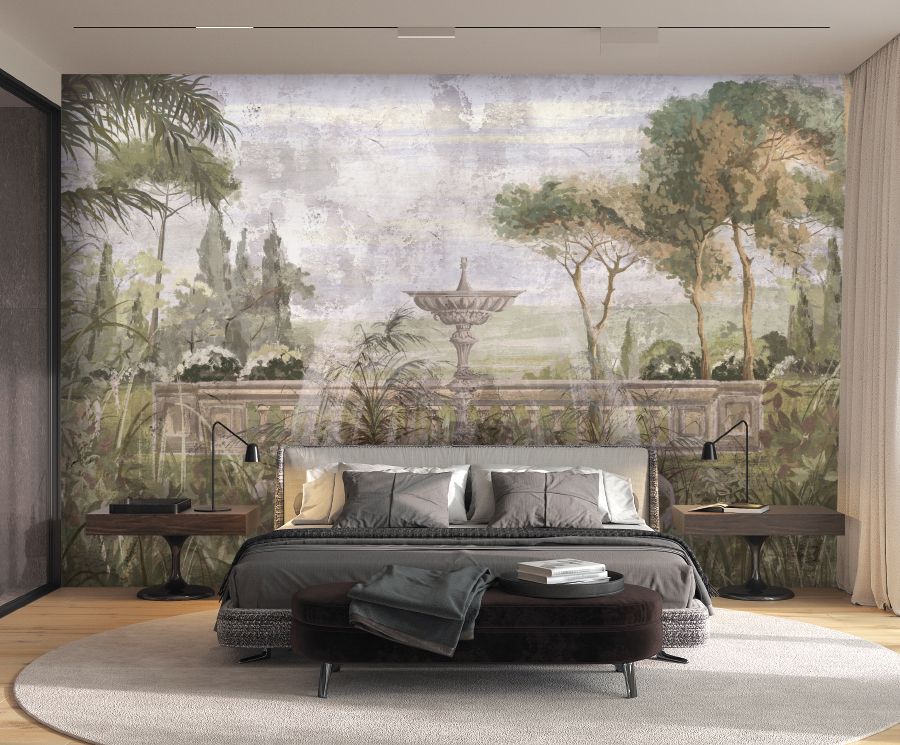 Zambaiti Parati Z77574 Savana - mural w ogród śródziemnomorski