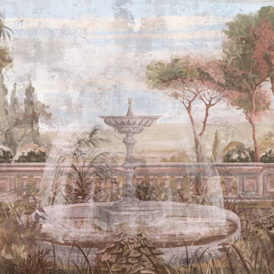 Zambaiti Parati Z77575 Savana - mural w ogród śródziemnomorski