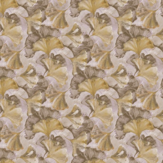 Zambaiti Parati Z77593 Savana - mural w liście ginkgo