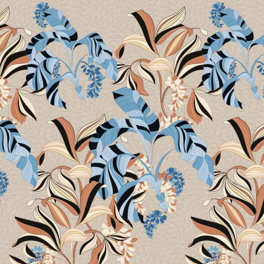 Zambaiti Parati Z77556 Savana - mural w egzotyczne liście